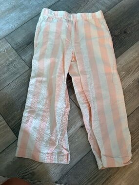 H&M Pink and White Striped Seersucker Kids Pants
